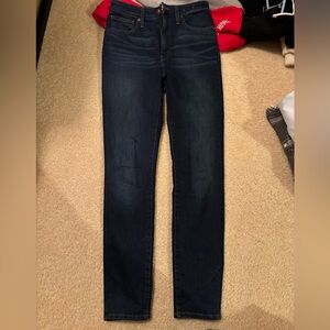 Madewell Dark Blue Skinny Jeans Curvy High Rise Skinny